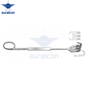 Retractor Meyerding de 18 cm (7 Pulgadas), Figura 4, Hoja Afilada de 5 x 10 mm, Retractor Quirúrgico de Acero Inoxidable, Instrumento Médico Reutilizable - Product Image 4