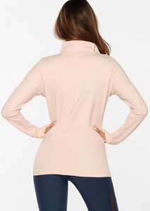 Sudadera Ligera con Cierre Completo para Mujer, Manga Larga, Color Sólido, Transpirable, Tejida, para Primavera - Product Image 5