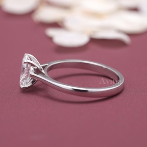 IGI Certified Oval Cut Diamond Solitaire Engagement <b>Ring</b> in 14K Yellow / Rose & White Gold - Product Image 3