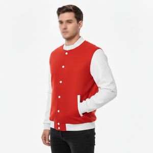 Veste de baseball personnalisée pour l'hiver, style Letterman, option grande taille, tissu tricoté imperméable avec votre propre design et logos personnalisés - Product Image 5