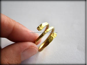 2025 nouveau laiton plaqué or anneaux pour femmes cuivre Zircon luxe ouverture réglable cerceau anneau tendance bijoux fête cadeau - Product Image 5