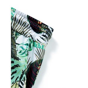 <b>Men's</b> Tropical Print Board Shorts Mid Waist Quick Dry Elastic Waist Casual Swim <b>Trunks</b> - Product Image 5