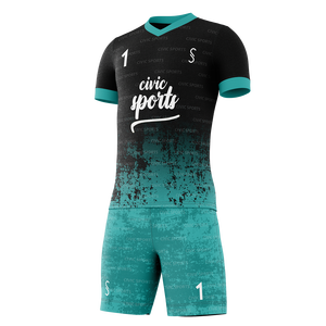 Uniforme de Fútbol Personalizado para Clubes, Transpirable, de Secado Rápido, Cómodo, Unisex, para Adultos, Diseño de Color Personalizado, 100% Poliéster - Product Image 2