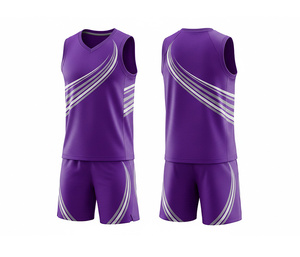 Uniforme de basket-ball de qualité professionnelle, sublimation intégrale, pour maillot et short en polyester respirant et à séchage rapide, pour hommes et femmes - Product Image 6