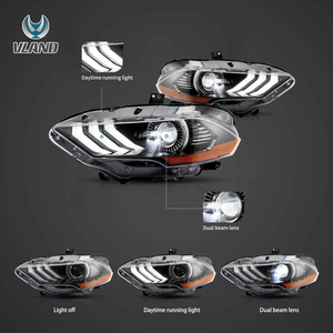 Feux avant VLAND OEM personnalisés, feux de jour à LED RVB colorés pour Ford Mustang GT S550 2018 2019 <span class=keywords><strong>2020</strong></span> <span class=keywords><strong>2021</strong></span> 2022 2023 2024 - Product Image 2