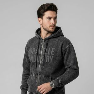 Sweat-shirts à capuche zippés pour hommes, broderie personnalisée, écologiques, respirants, anti-plis, 100 % polaire polyester, vêtements décontractés - Product Image 4