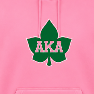 Wholesale <b>Pink</b> Embroidered Ivy <b>Hoodie</b> for <b>Ladies</b> with Comfortable Relaxed Fit Kangaroo Pocket Warm Fleece Greek Sorority - Product Image 6