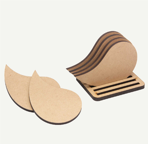 ผู้จัดจำหน่ายขายส่งแผ่นรองแก้ว MDF พร้อมฐานวาง แผ่นรองแก้วเปล่าสำหรับพิมพ์ลาย ซับลิเมชั่น สำหรับโต๊ะกาแฟและเครื่องดื่ม - Product Image 5