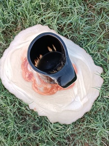 Mug à thé classique en pierre fait main, forme naturelle, poli, écologique, idéal pour la maison et les entreprises - Product Image 2