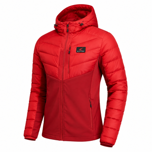 Chaqueta Acolchada Personalizada para Hombre, Invierno, Casual, Impermeable, Transpirable, Resistente al Viento, Tela de PU, Poliéster/Nailon, Cierre de Cremallera - Product Image 3