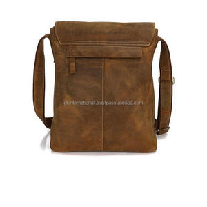 Bolso de piel de vaca de grano completo con una cremallera trasera externa una cremallera de pared interna correa ajustable y bolso espacioso - Product Image 6