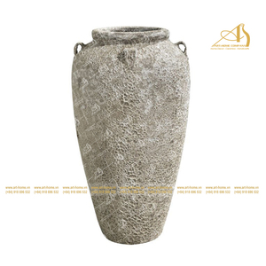 Atlantis AN732H115 Modern <b>Ceramic</b> <b>Pot</b> with Galvanized Finish for Home Garden Planting Garden Decoration Mini Landscape Creations - Product Image 1