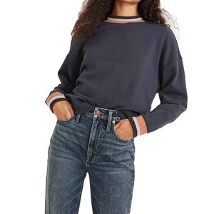 Venta al por mayor de alta calidad sudaderas con capucha de las mujeres de cuello redondo sudaderas inteligentes mujeres polar pulóver sudadera de las mujeres - Product Image 1