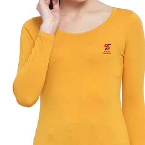 Solid Trader <b>Top</b> Rated Fashionable Breathable Light Weight Anti Pilling Wrinkle Resistant Outdoor Outing Women Tee Shirt - Product Image 6