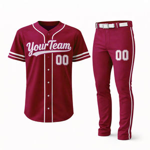 Uniforme de Béisbol Personalizado al por Mayor - Precio Bajo, Logotipo Personalizado, 100% Poliéster Transpirable, Impresión por Transferencia de Calor, Unisex - Product Image 1