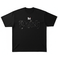 T-shirt de luxe surdimensionné en strass pour homme, logo personnalisé imprimé, 100 % coton épais, streetwear, épaules tombantes, hip-hop, anti-plis