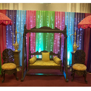 Muslim Nikah Stage Set Pakistani Wedding Mehandi Stage Wedding Stage Swing Set California USA - Product Image 1