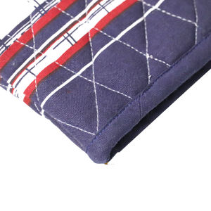 Mitaines de four amusantes personnalisées, motif rayé teint en fil, mitaines de four colorées pour la cuisine, fournisseur en Inde - Product Image 6