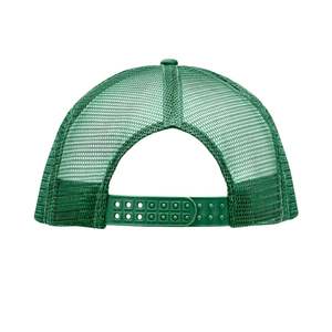 Casquette trucker en mesh vert et blanc personnalisée, haute qualité, 5 panneaux, fermeture snapback en mousse, pour hommes et femmes, vêtements de sport et athlétiques - Product Image 5