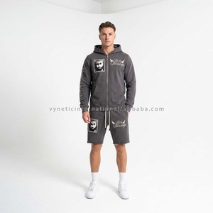 Hot Selling Custom Polyester/Cotton Oversized Fleece Drop Shoulder Solid Y2k Hip Hop Heavyweight Streetwear 2-in-1 Design Hoodie - Product Image 3