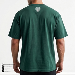Camiseta Verde de Manga Corta para Hombre con Estampado Tribal, Corte Regular, Algodón Jersey, Estilo Casual, Cuello Redondo, Diseño Personalizado - Product Image 2