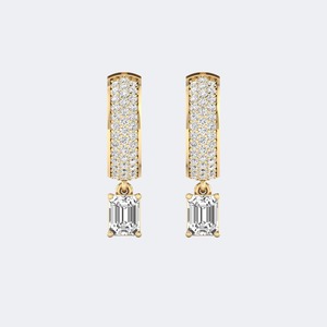 Boucles d'oreilles de luxe en diamants de laboratoire taille brillant multi-formes 1,50 CTW en or 9K 14K 18K, couleur EF, clarté VVS-VVS, Taurus Jewels - Product Image 4