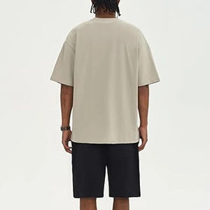 Servicio OEM, Camiseta de Manga Larga Ajustada de Alta Calidad 100% Algodón para Hombre, Logotipo Personalizado, Lisa, sin Estampado, Camisetas Cuadradas para Hombre - Product Image 2