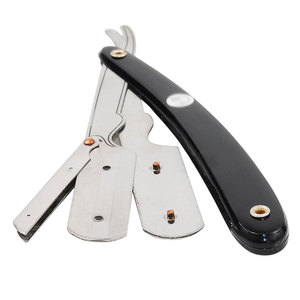 <b>Men</b> Grooming Tools Custom Straight Shaving <b>Razors</b> with Wood Handle and Stainless Steel Sustainable New Style - Product Image 1