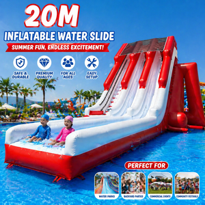 <span class=keywords><strong>Toboggan</strong></span> aquatique <span class=keywords><strong>gonflable</strong></span> géant de qualité commerciale, en PVC robuste, pour parcs d'attractions, locations pour fêtes et événements - Product Image 1