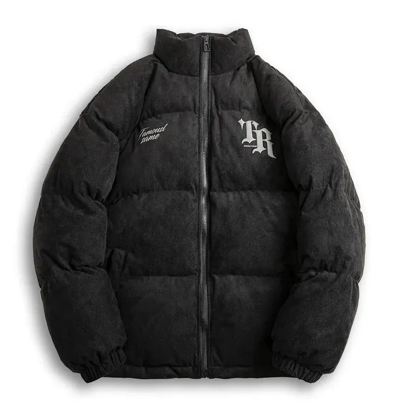 Oem custom design new coat summer parka bubble jacket oversize warm solid coat puffer streetwear jacket for men 2023
