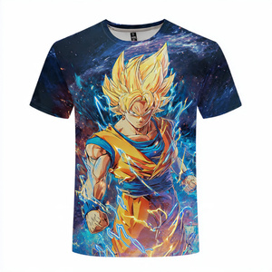 T-shirt noir à manches courtes et col rond pour homme, avec design color block, imprimé par transfert thermique, en jersey de coton décontracté, coupe classique - Product Image 6