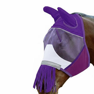 Máscara Antimoscas para Caballos, Moderna y Cómoda, con Protección UV, Orejas, Transpirable, Elástica, con Cubiertas de Malla para los Ojos - Product Image 1