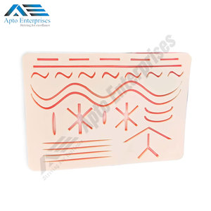 Kit de Práctica de Sutura, Almohadilla de Silicona Resistente para Entrenamiento Médico, Almohadillas de Práctica de Sutura de 3 Capas con 27 Heridas - Product Image 5