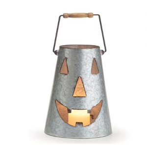 <b>Large</b> Jack O Tea Light <b>Candle</b> Holder Halloween Metal <b>Lantern</b> for Halloween Party Decoration - Product Image 1
