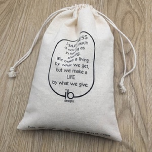 Bolsa de regalo con cordón de Calico de algodón, bolsa de recuerdo para fiesta de boda, bolsas de cosméticos de algodón ecológicas personalizadas - Product Image 6