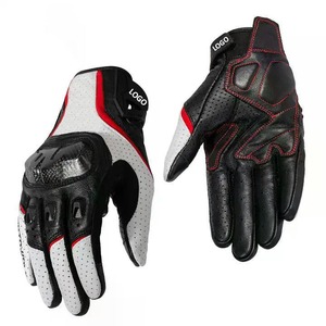 Gants de moto en cuir personnalisés, compatibles écran tactile, à doigts entiers, pour l'hiver, avec protection rigide des articulations, unisexes, OEM, pour la course, le cyclisme en plein air - Product Image 3
