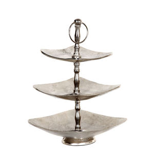 <b>Three</b> <b>Tier</b> Stainless Steel <b>Cake</b> <b>Stand</b> Multi Layer Dessert Display Tray For Party Cupcake Serving Home Kitchen Serving <b>Stand</b> - Product Image 1