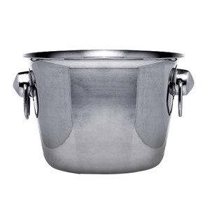 Cubo de hielo grande martillado redondo grande para bebidas, acabado plateado para el hogar, Bar, cerveza, botella de vino, promoción directa de fábrica - Product Image 4