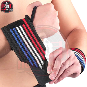 Muñequeras Deportivas de Algodón de Alta Densidad, Calidad Premium, Ajustables, con Rayas, Resistentes, para Levantamiento de Pesas, para Adultos - Product Image 4