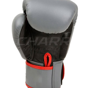 Guantes de Boxeo de Cuero Duradero con Acolchado Interior Suave, Correa de Muñeca Ajustable Antideslizante para Mayor Comodidad, Fitness Profesional - Product Image 3