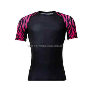 Conceptions de sublimation personnalisées Rash Guard Ventes entières Pas cher Haute qualité BJJ et MMA Rash Guard Jiu Jitsu Rash Guard Meilleure tenue de combat - Product Image 4