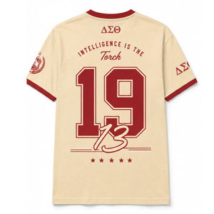 Camiseta Roja de Manga Corta Delta Sigma Theta DST 1913 para Hombre, Informal, Cuello Redondo, Jersey de Algodón con Estampado de Letras - Product Image 6