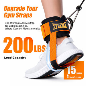 Correas de Tobillo Ajustables con Anillo en D y Hebilla de Puerta, con Resistencia para Entrenamiento, Accesorios de Fitness, Correa de Tobillo - Product Image 3