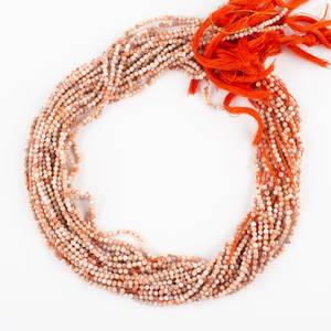 Natural Pink <b>Opal</b> 3mm Micro Faceted Round Gemstone Beads For Jewelry <b>Necklace</b> Bracelet Making Loose Stones Wholesale Bulk Supply - Product Image 2