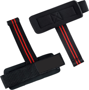 Power <b>Straps</b> Non-Slip Wrist Support <b>for</b> Deadlifts Power <b>Straps</b> <b>Lifting</b> Body New Arrival Standard Power <b>Straps</b> Black Neoprene - Product Image 1