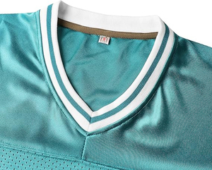 เสื้อฟุตบอลอเมริกันคุณภาพสูง สีส้ม สำหรับทุกเพศ ผลิตจากโพลีเอสเตอร์ 100% แขนสั้น ไซส์ใหญ่ ระบายอากาศได้ดี พิมพ์ลายได้ตามต้องการ สำหรับทีม - Product Image 4