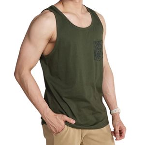 Camiseta sin mangas de algodón para hombre, diseño personalizado OEM al por mayor, camiseta informal ligera de verano, chaleco de moda. - Product Image 3