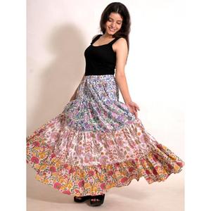 Cotton <b>Patchwork</b> <b>Skirt</b> for Women Handmade Indian Maxi Festival, Travel & Vacation Wear <b>Skirt</b> - Product Image 3