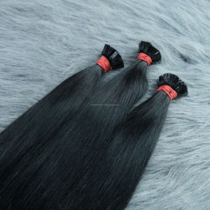 ผมต่อเคราตินอิตาลีแบบผูกไว้ล่วงหน้าผมลอนแบนแบบธรรมชาติจากเวียดนาม - Product Image 4