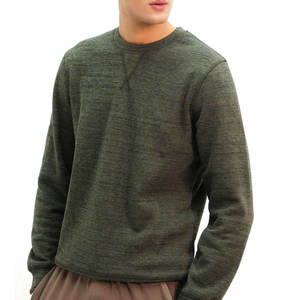 Anti Pilling <b>Brushed</b> Fleece Crewneck 400GSM Thermal Breathable Pullover Winter Warm Custom Sweatshirts Wholesale Supplier OEM - Product Image 3